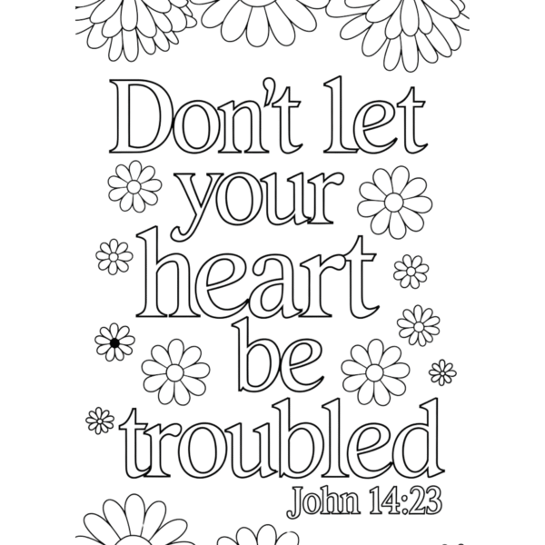 Bible Verse Coloring Page