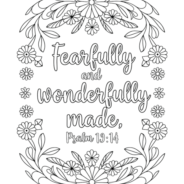 Bible Verse Coloring Page