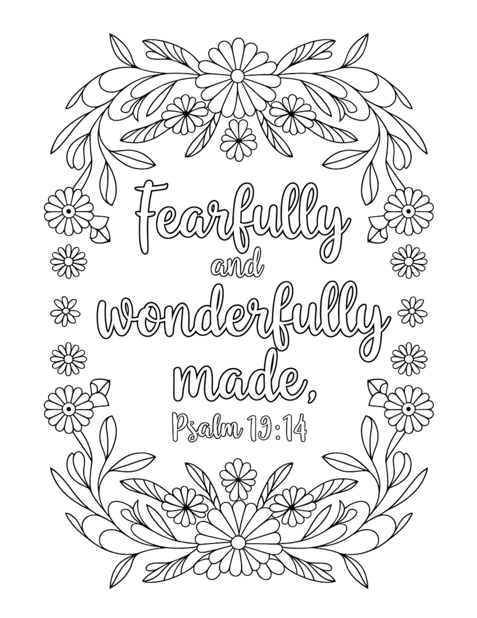 Bible Verse Coloring Page
