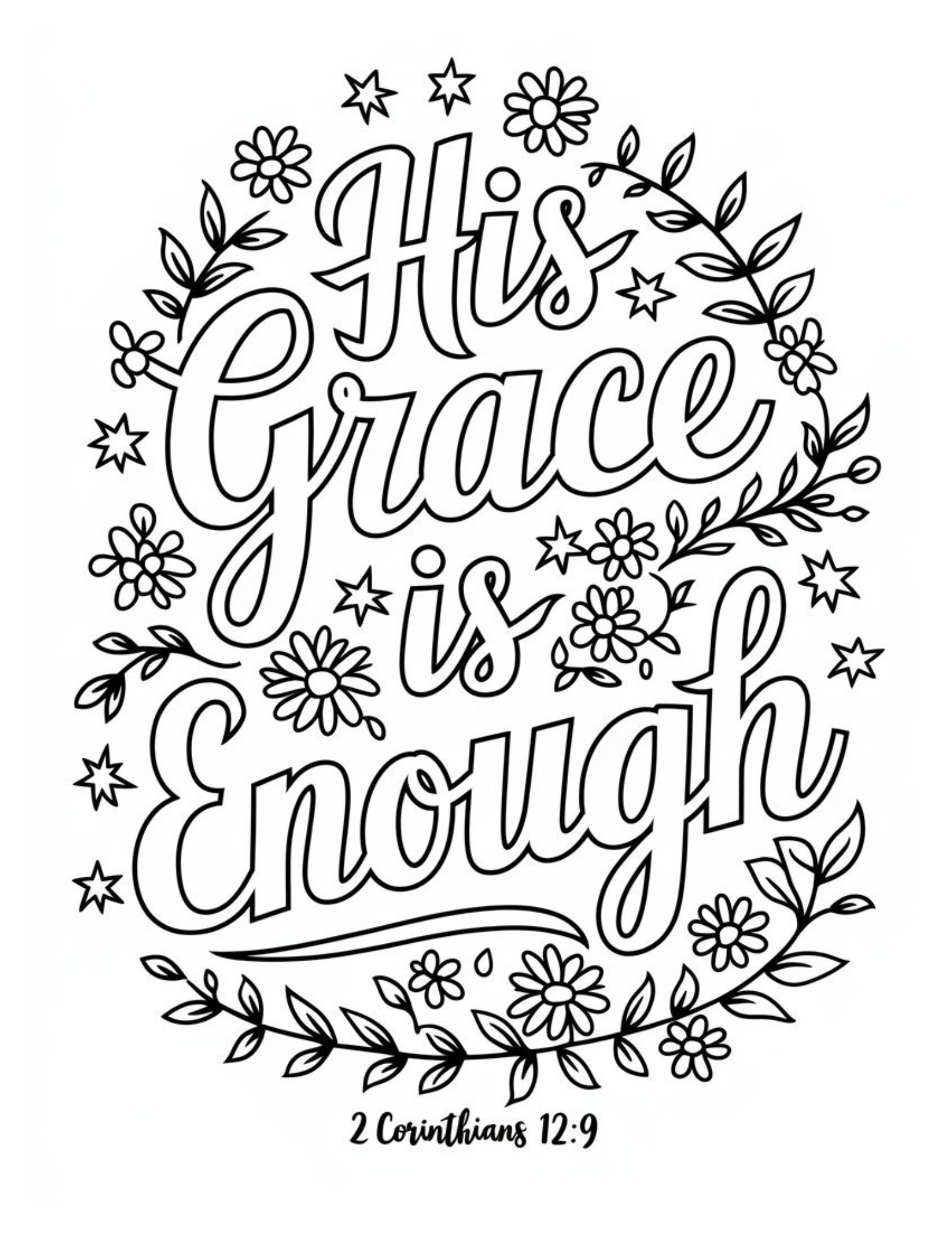 Bible Verse Coloring Page