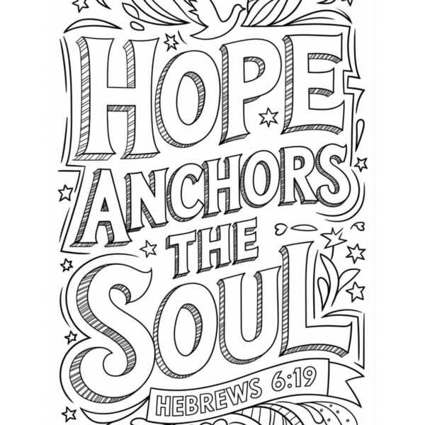 Bible Verse Coloring Page