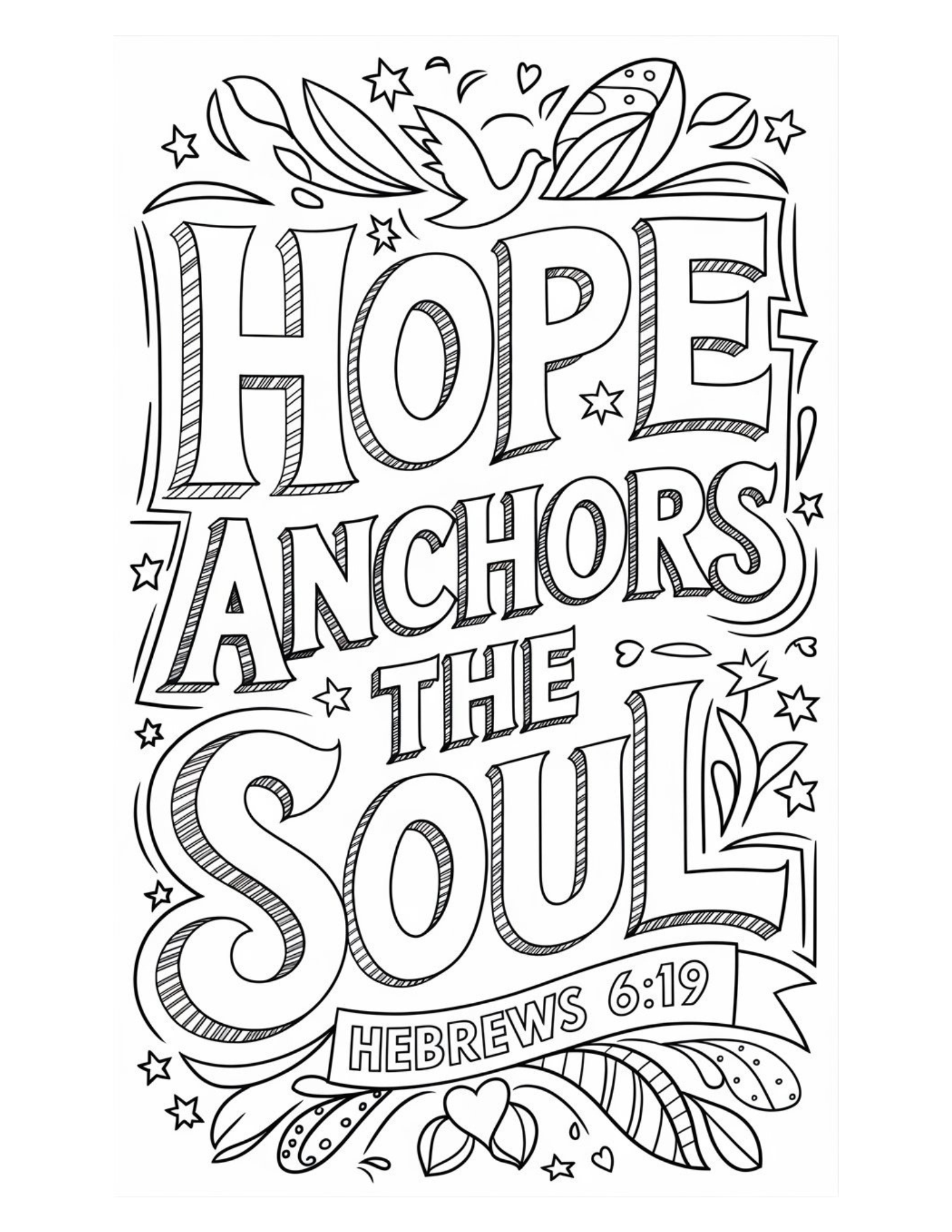 Bible Verse Coloring Page