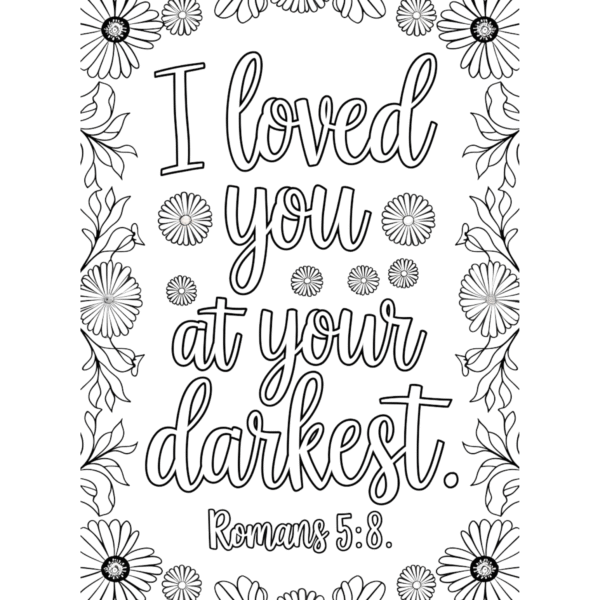 Bible Verse Coloring Page