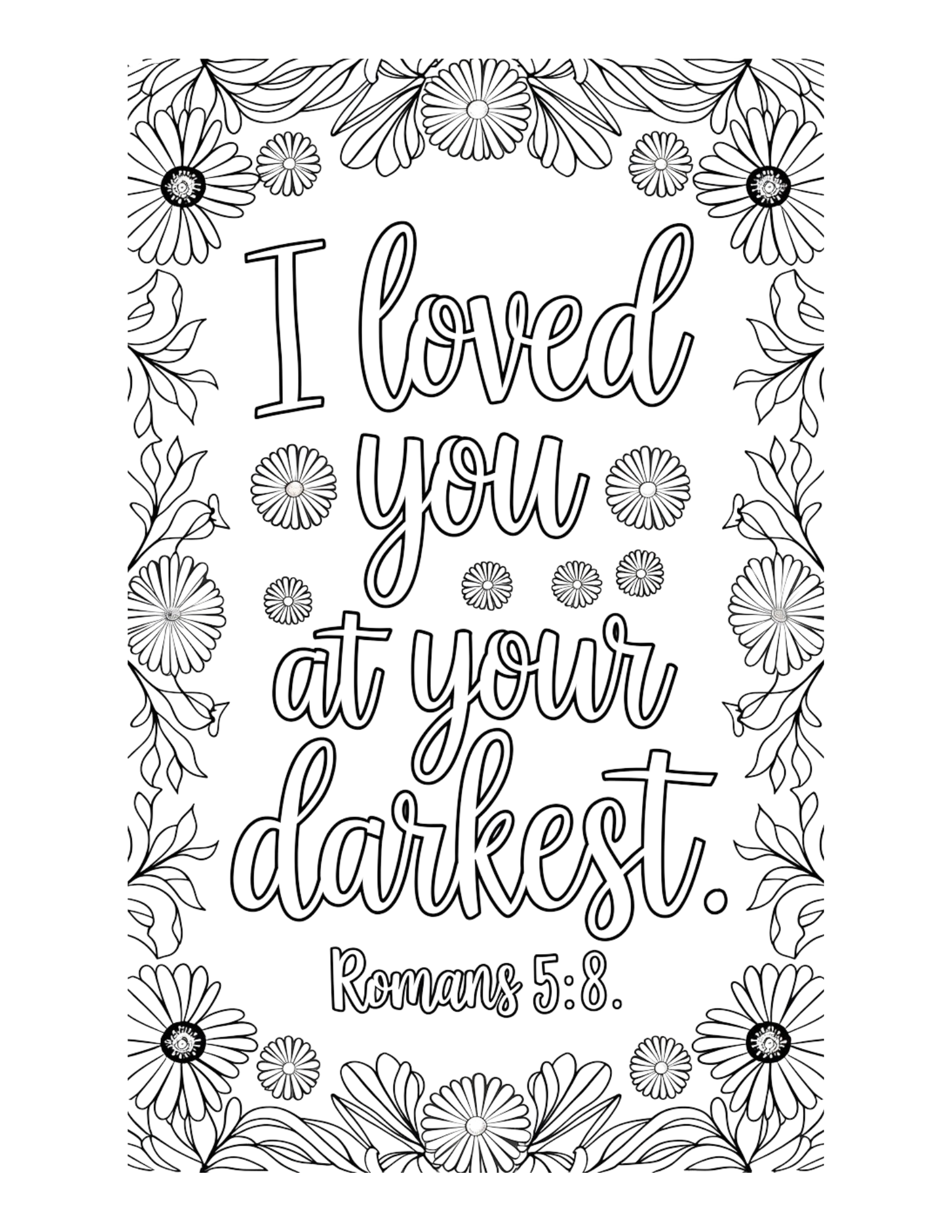 Bible Verse Coloring Page