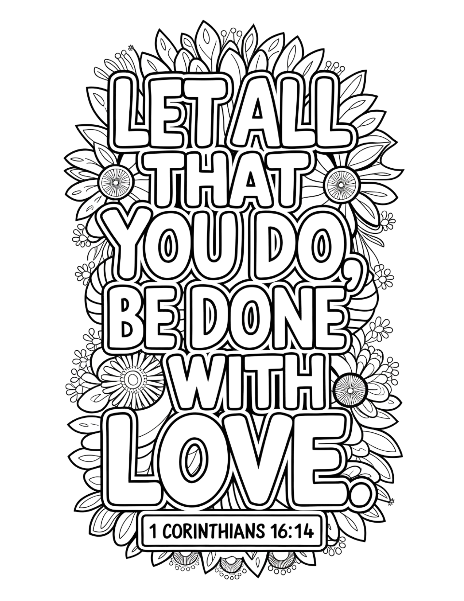 Bible Verse Coloring Page