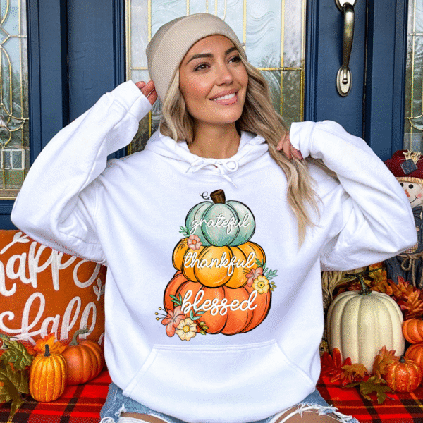 Grateful Thankful Blessed Hoodie