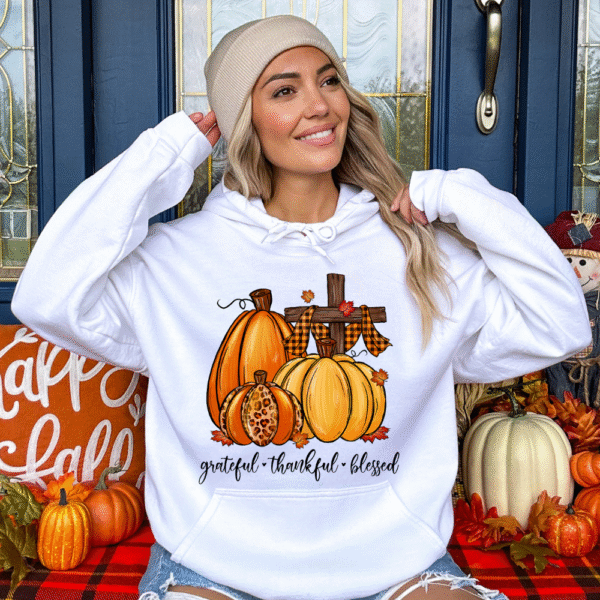 Grateful Thankful Blessed Hoodie
