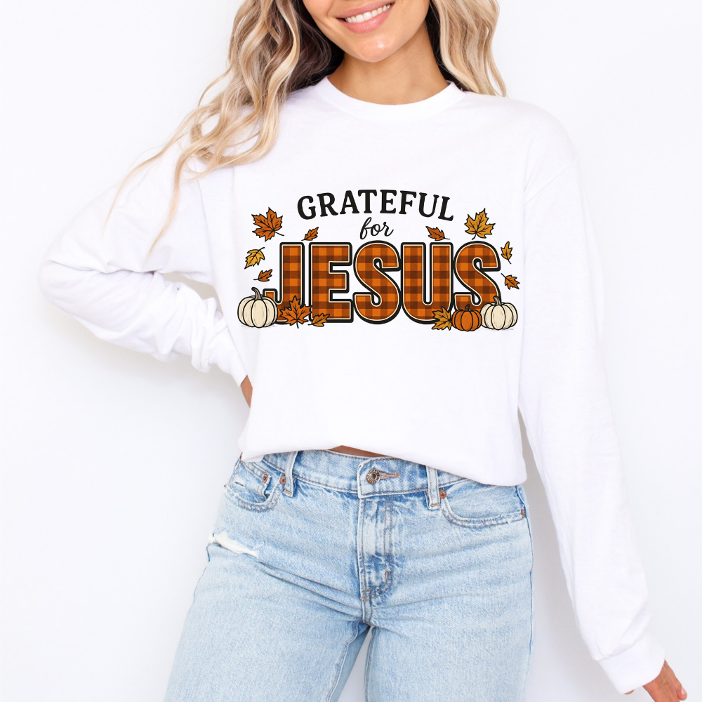 Grateful For Jesus Long Sleeve