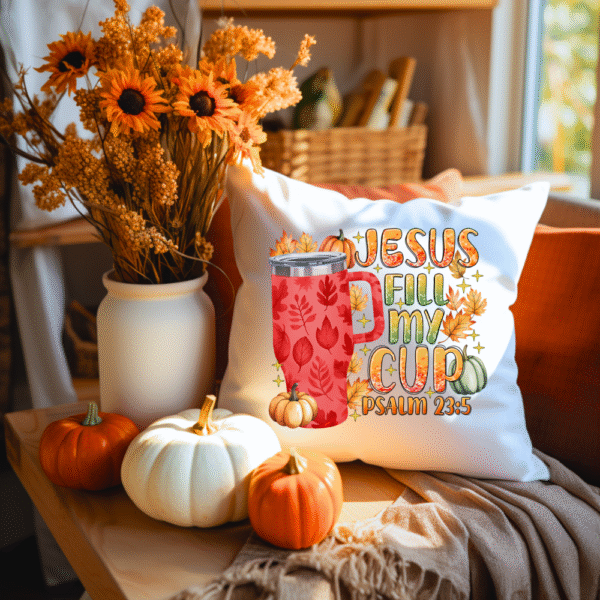 Jesus Fill My Cup Pillow