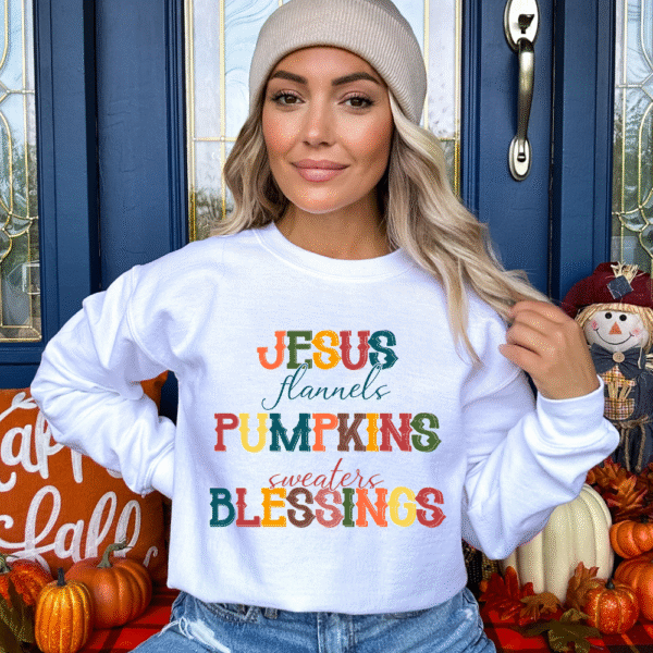 Jesus Pumpkins Blessings Sweatshirt