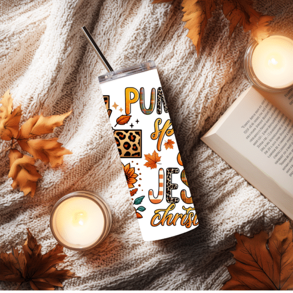 Pumpkin Spice And Jesus Christ Tumbler